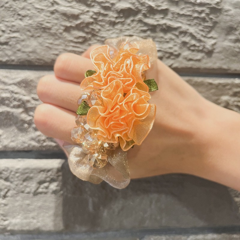 46#머리핀 대장머리끈 [주황색] 머리핀 대장머리끈 [주황색]