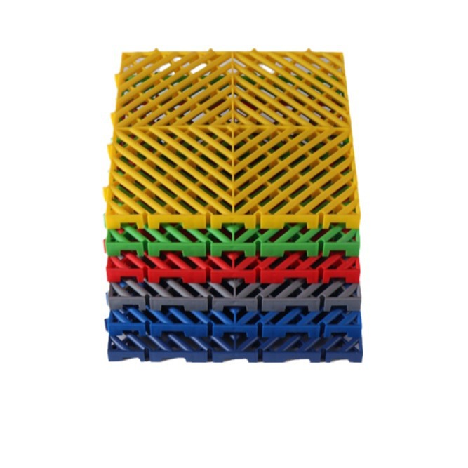 3cm sala de lavado de coches sitio parrilla tienda de lavado de coches tablero de rejilla de piso de belleza estera de plástico empalme rejilla