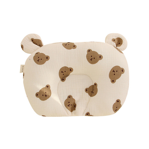 Infant Anti-Tilt Head Shaping Pillow 0-1 Year Old Baby Gauze Head Correction Pillow Four Seasons Newborn Soothing Pillow