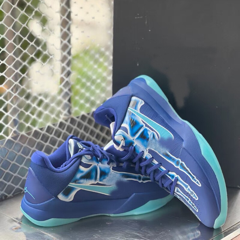 Putian Pure Original Kobe 5 Generation Basketball Shoes X-Ray Bone Mamba Snake Training Shoes Cushioning Casual Sports Shoes