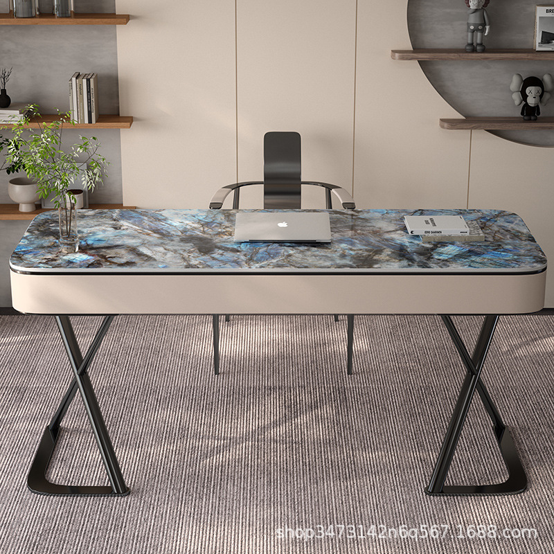 Italian Desk Light Luxury Home Computer Rock Board Minimalist Desk Designer Modern Simple Writing Desk
