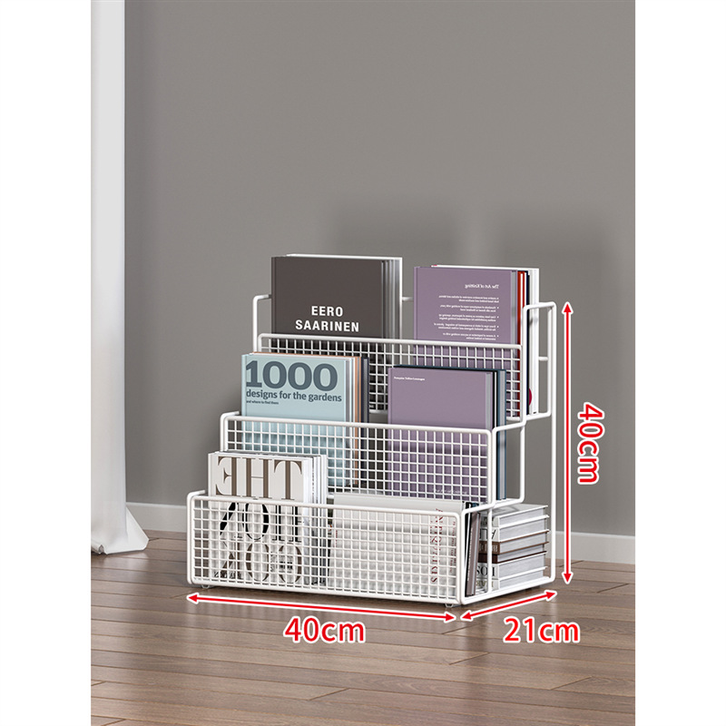 机の下の物置棚の移動収納棚の床のプーリー付きの小さい本棚の机の下の棚の本の物置棚の事務机