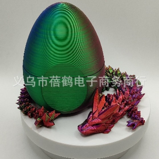 Impresión 3D dragón huevo dragón caja de regalo traje zafiro dragón decoración regalo hecho a mano color decoración moda creativa jugar