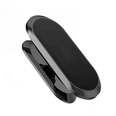 Car Mobile Phone Holder, Multi-Functional In-Car Navigation, High-Tech, High-End Magnetic Suction Cup, Universal Support Stand (Car phone holder) - alloy-8-core-gunmetal-black-1-square-1-round-iron