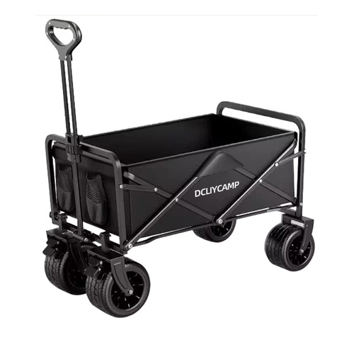 Camping Cart, Foldable Outdoor Camp Trailer, Child-Friendly Camping Trailer, Portable Picnic Cart, Small Camping Cart with Bed