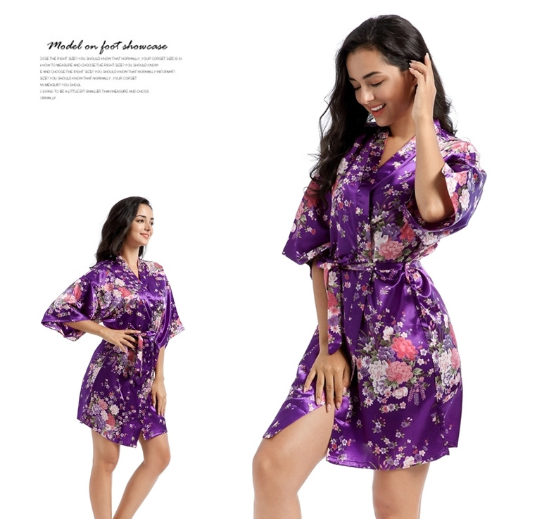 Daily Women's Elegant Lady Flower Imitated Silk Polyester Pajama Sets display picture 6