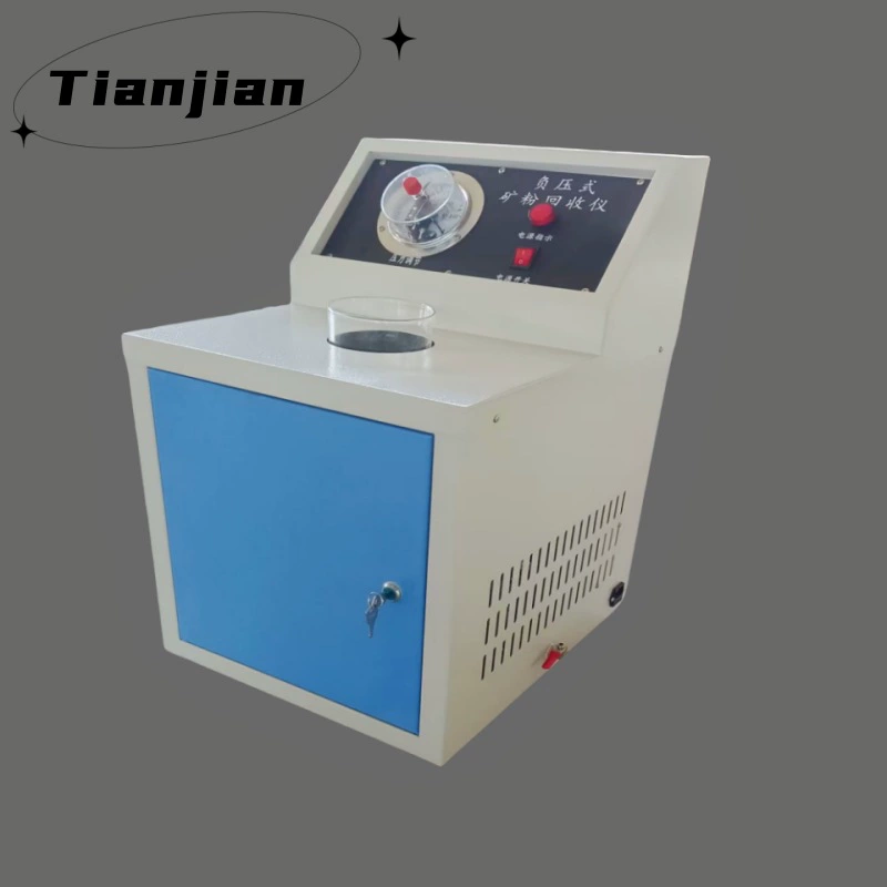 Вакуумный прибор для извлечения минерального порошка с отрицательным давлением с фильтрацией раствора для разделения битумной смеси