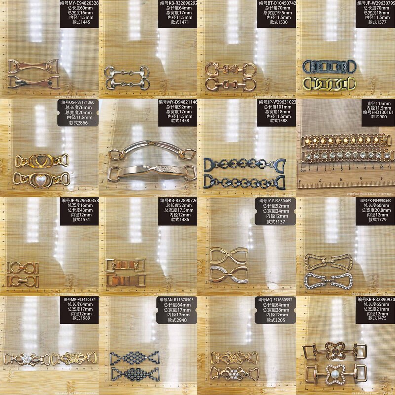 Signage-Style One-Piece Zipper Buckle Head for Special Lamb Wool Dresses, Surface Chain Collar Extension, Gucci Style