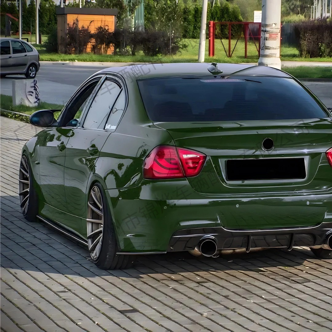 Suitable for Bmw 3 Series Side Skirts E90E92E93 Mp Side Skirts Glossy Black Carbon Pattern Side Spoiler Surround Skirt