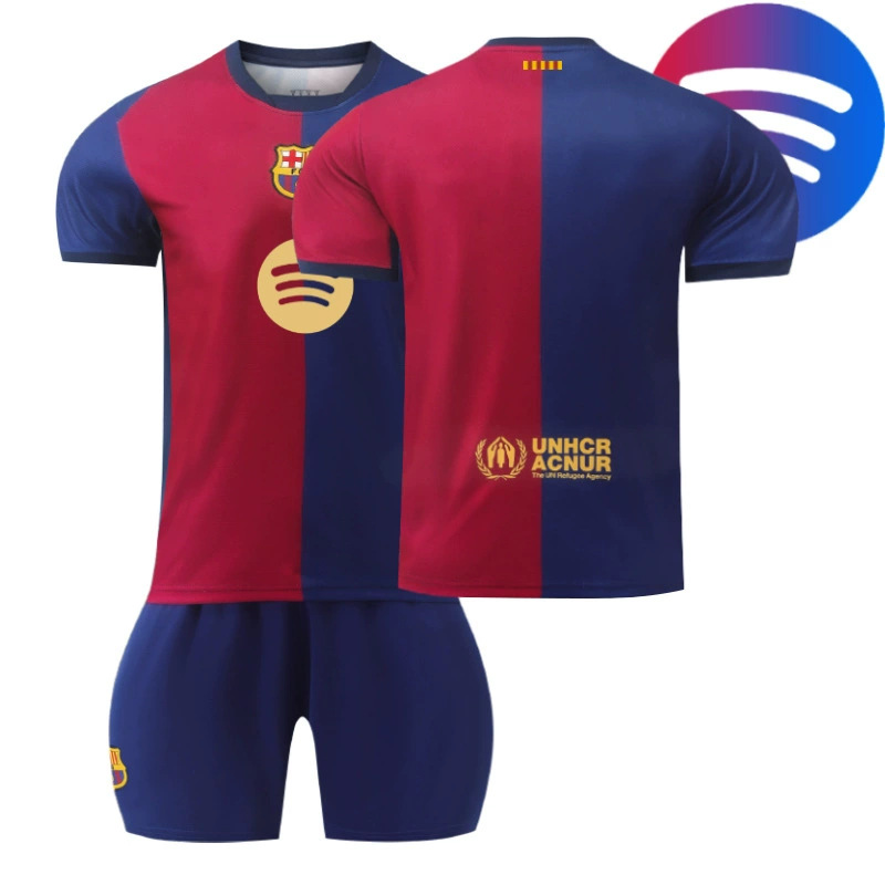 Conjunto de Uniforme de Fútbol 2425 Nuevo Jersey del Barcelona Local y Visitante Número 9 Lewandowski Número 10 Yarmar