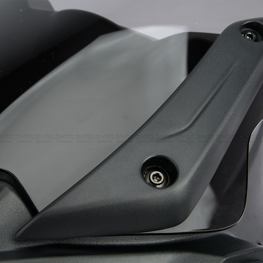 Suitable for Yamaha Nmax155 Modified Front Face Heightening Windshield Set, Front Windscreen Made of Abs Material