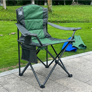 Quilted Armchair Outdoor Camping Folding Chair Portable Leisure Fishing Chair Oxford Cloth Beach Chairs