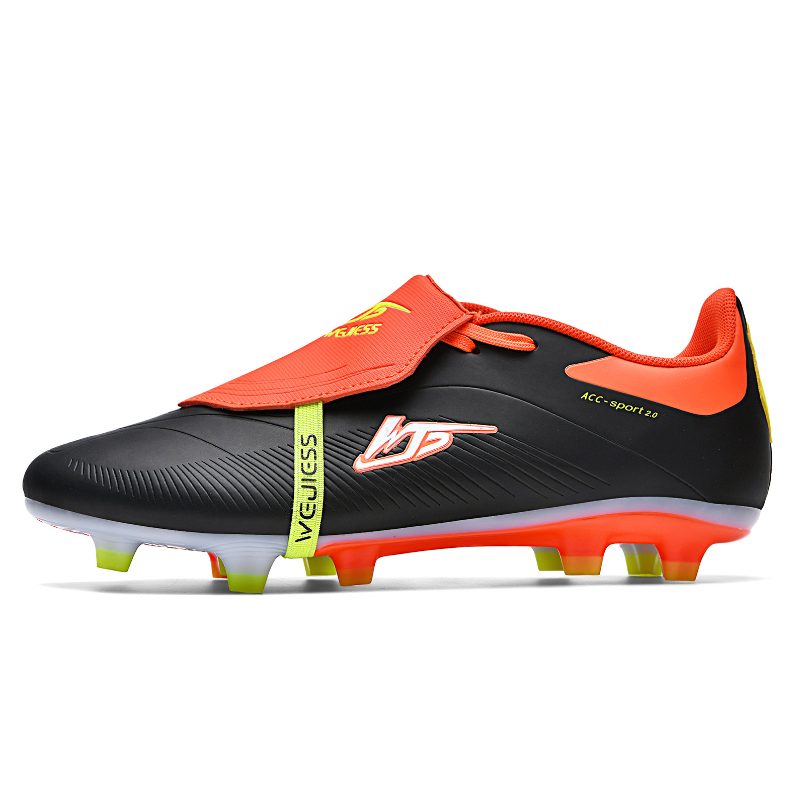 Nuevos zapatos de fútbol de tejido sin costuras para hombres y mujeres zapatos de clavos largos antideslizantes zapatos de entrenamiento profesional de césped adulto transfronterizo