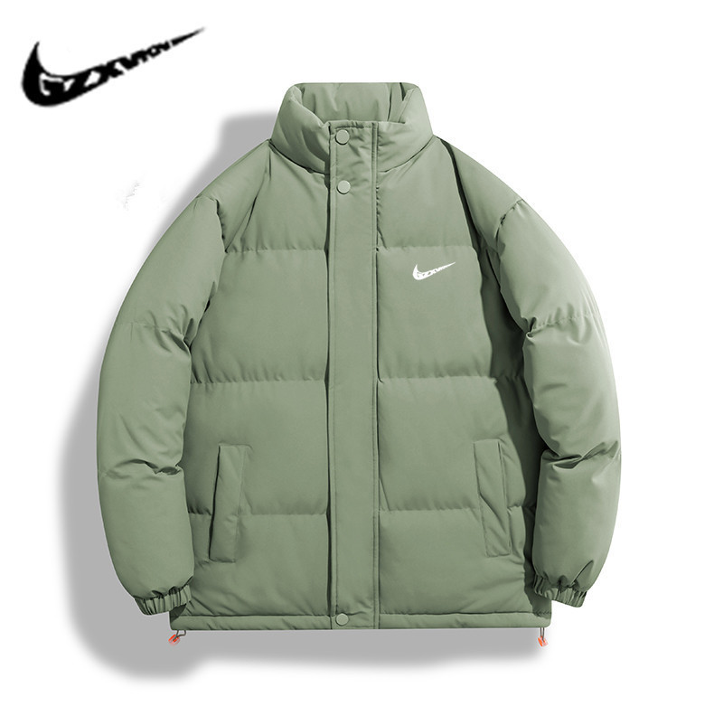 Cross-Border Foreign Trade Men's Winter New Cotton-Padded Jacket, Thickened and Warm Cotton Clothing, Trendy Brand Stand-Up Collar Men's Puffer Jacket