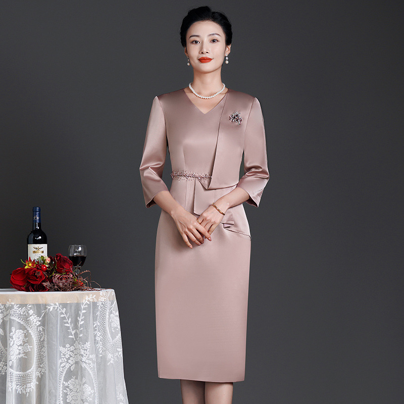 新款喜婆婆婚宴礼服长辈结婚衣服妈妈礼服高端喜婆婆婚宴装605#|undefined
