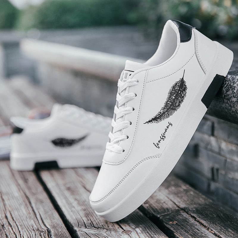 Students Low-cut White Shoes Men's Spring and Summer 2024 New Korean-style Fashionable Sneakers All-match Breathable Lightweight sneaker