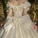 Off-shoulder Satin Main Wedding Dress 2024 New White Bridal Mori Style Super Fairy Elegant Out-door Yarn Large Tail Wedding Dress