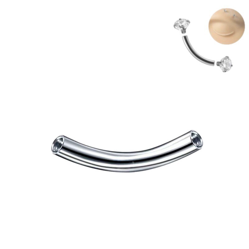 Pointed titanium steel lip stud product view