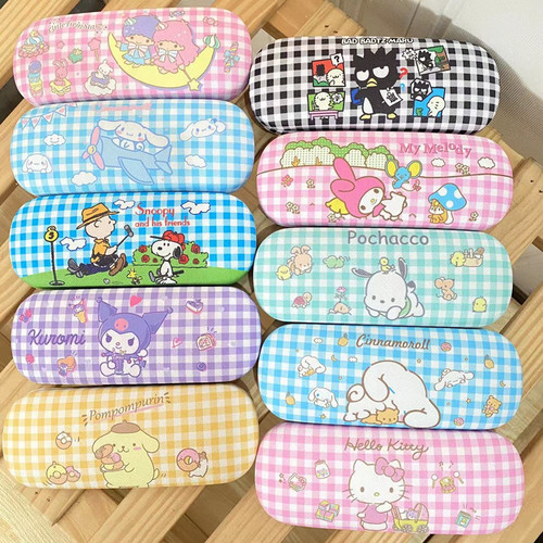Kurumi Melody Cinnamon Dog Glasses Box Pacha Dog Cartoon Cute Student Frame Myopia Storage Box New Style