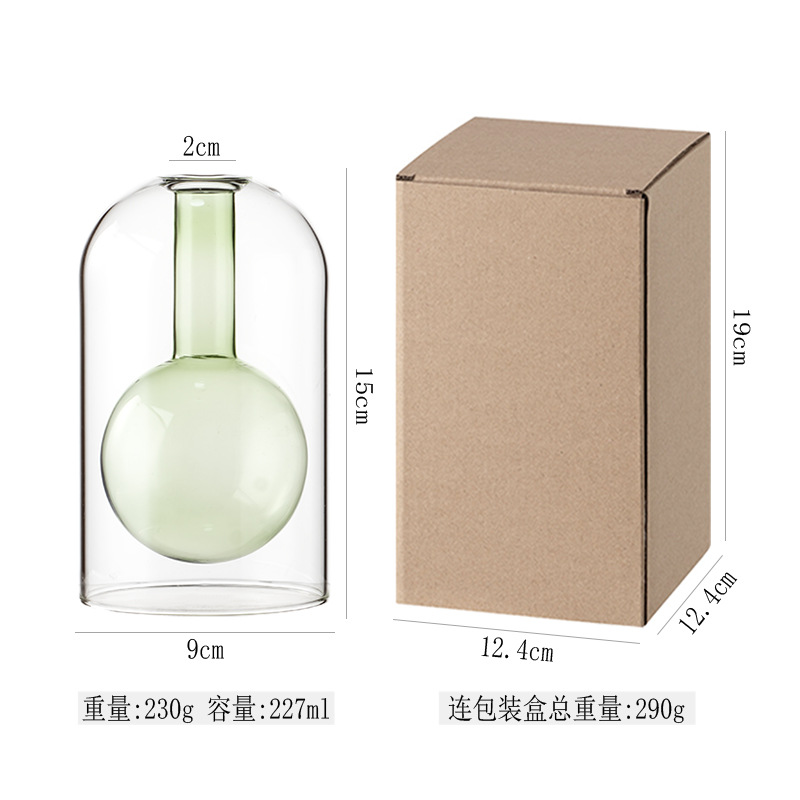 Botella de aromaterapia de vidrio, botella vacía transparente, accesorios sin llama, decoración del hogar, adornos, flores secas de ratán, fragancia, estilo ins, decoración del hogar