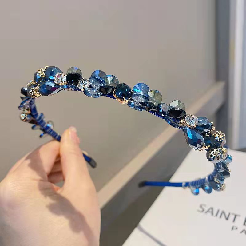 Fashion Geometric Artificial Crystal Rhinestone Hair Band display picture 7