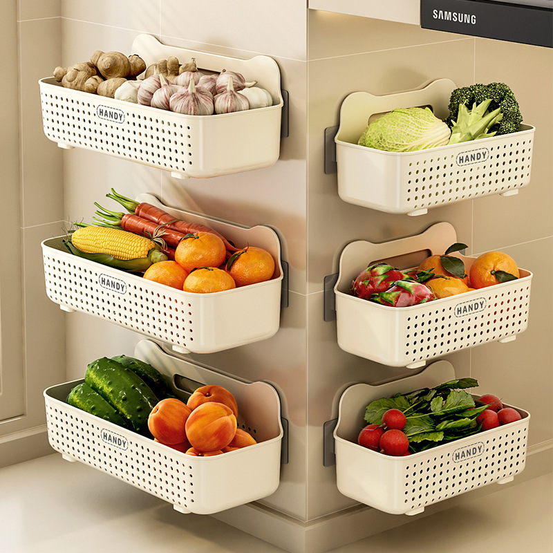 Kitchen Storage Rack Household Bathroom Non-Punch Wall-Mounted Seasoning Multi-Purpose Wash Table Top Drain Storage Rack Kitchen Storage Rack Household Bathroom Non-Punch Wall-Mounted Seasoning Multi-Purpose Wash Table Top Drain Storage Rack