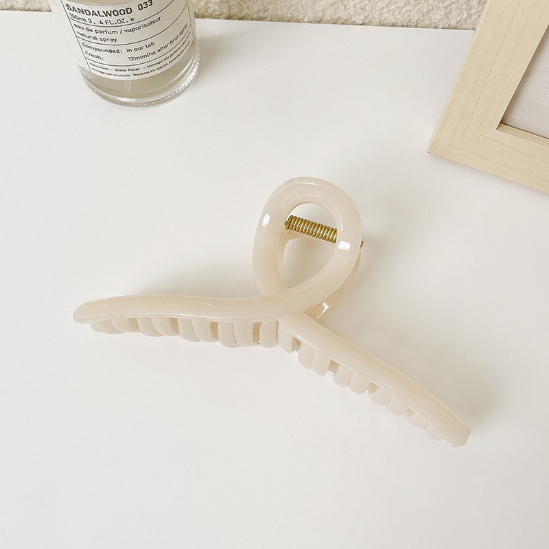 Temperamento coreano agarrar clips gran clips tocado de alta calidad clips de cabello de verano después de la cabeza clips de tiburón tocado de mujer