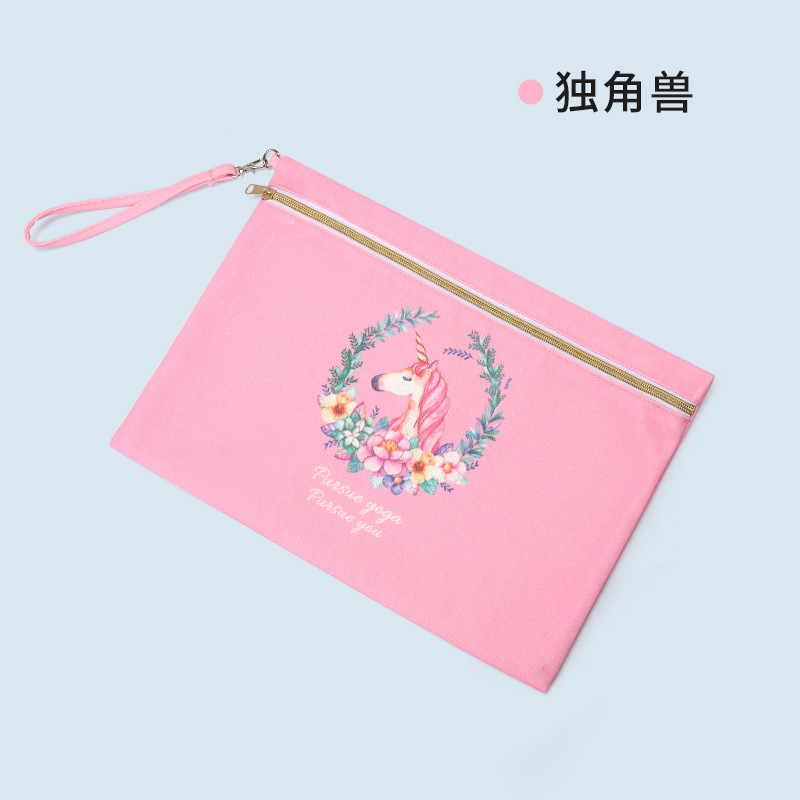 컬러 접이식 가방-유니콘