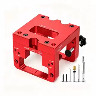 门锁眼雕刻工具门闩榫眼安装套件门铰链定位器打孔工具门锁眼打孔