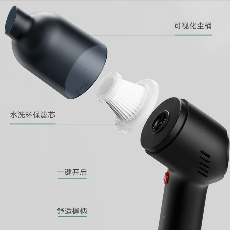 Handheld wireless vacuum cleaner, water absorbent