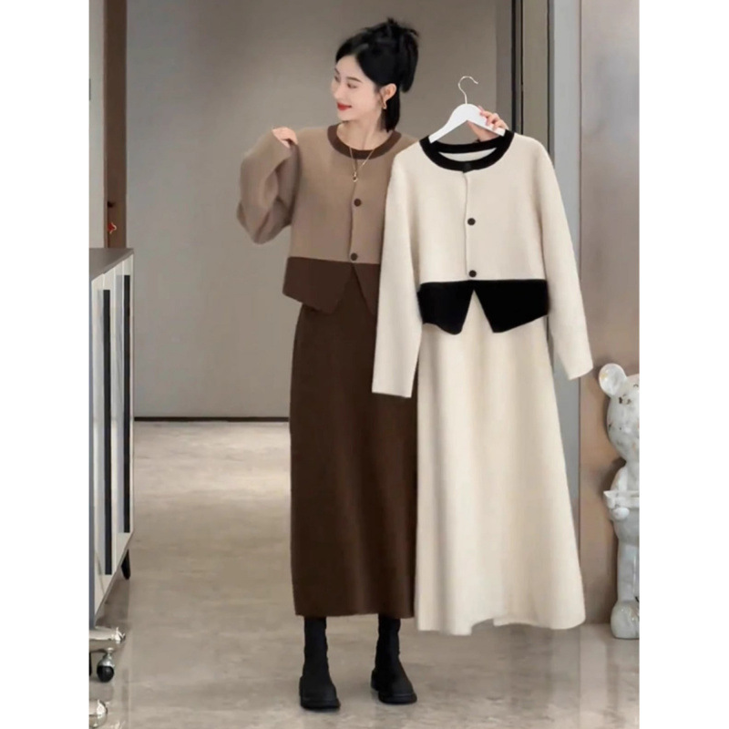 7589美拉德穿搭高级感流行漂亮气质半身裙两件套装2025新款女秋季|undefined