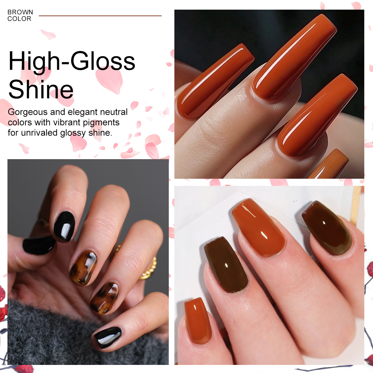 Nuevo juego de uñas transfronterizo blindado pegamento de aceite lámpara de fototerapia herramientas de uñas joyas de pétalos juego completo en stock