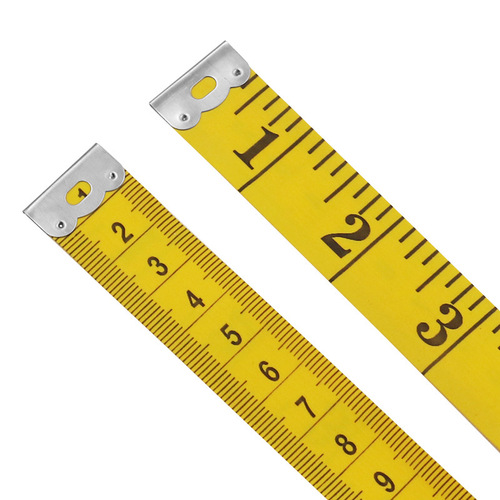 3 meter tape measure PVC fiber ruler tailor's ruler measuring tape soft tape measure 300 cm 120 inches portable tape measure yellow