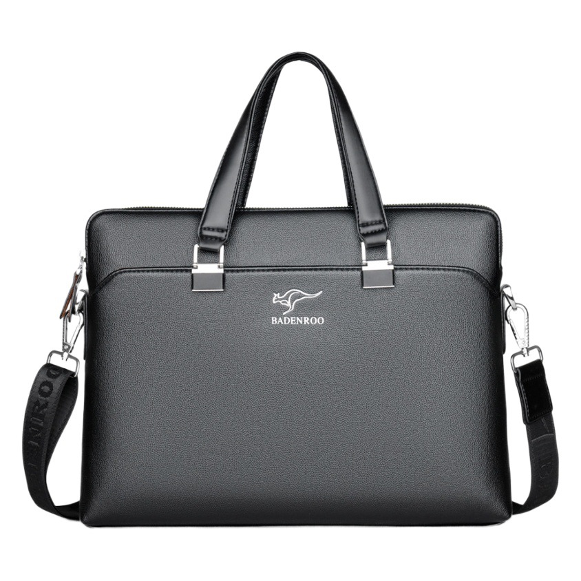2025 New Men's Business Briefcase Handbag 14inch Computer Bag Business Trip Document Bag Gift Customization Waterproof