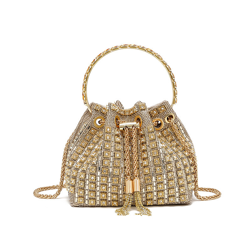 Cross-Border Rhinestone Evening Handbag For Women New High-Beauty Fashion Diamond-Encrusted Shoulder And Crossbody Bag - Thumbnail 3