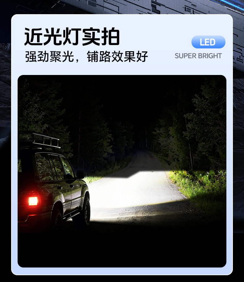 Car Led Headlights H1 Laser Bulbs H7 Super Bright H4 High and Low Beam Integrated H11 Strong Light 9005 Modified 9012 Car Lights