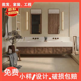 广东佛山瓷砖地砖莱姆石600x1200超白坯微哑质感拉槽卫生间墙砖