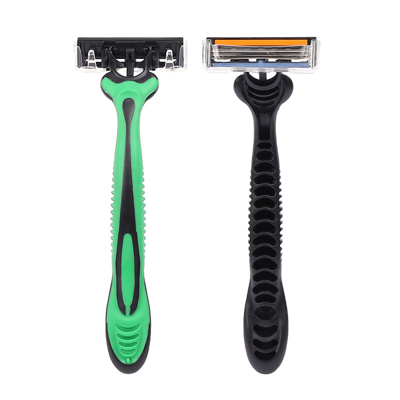 Wholesale cheap three-layer blade razor disposable 4 px stainless steel blade razor