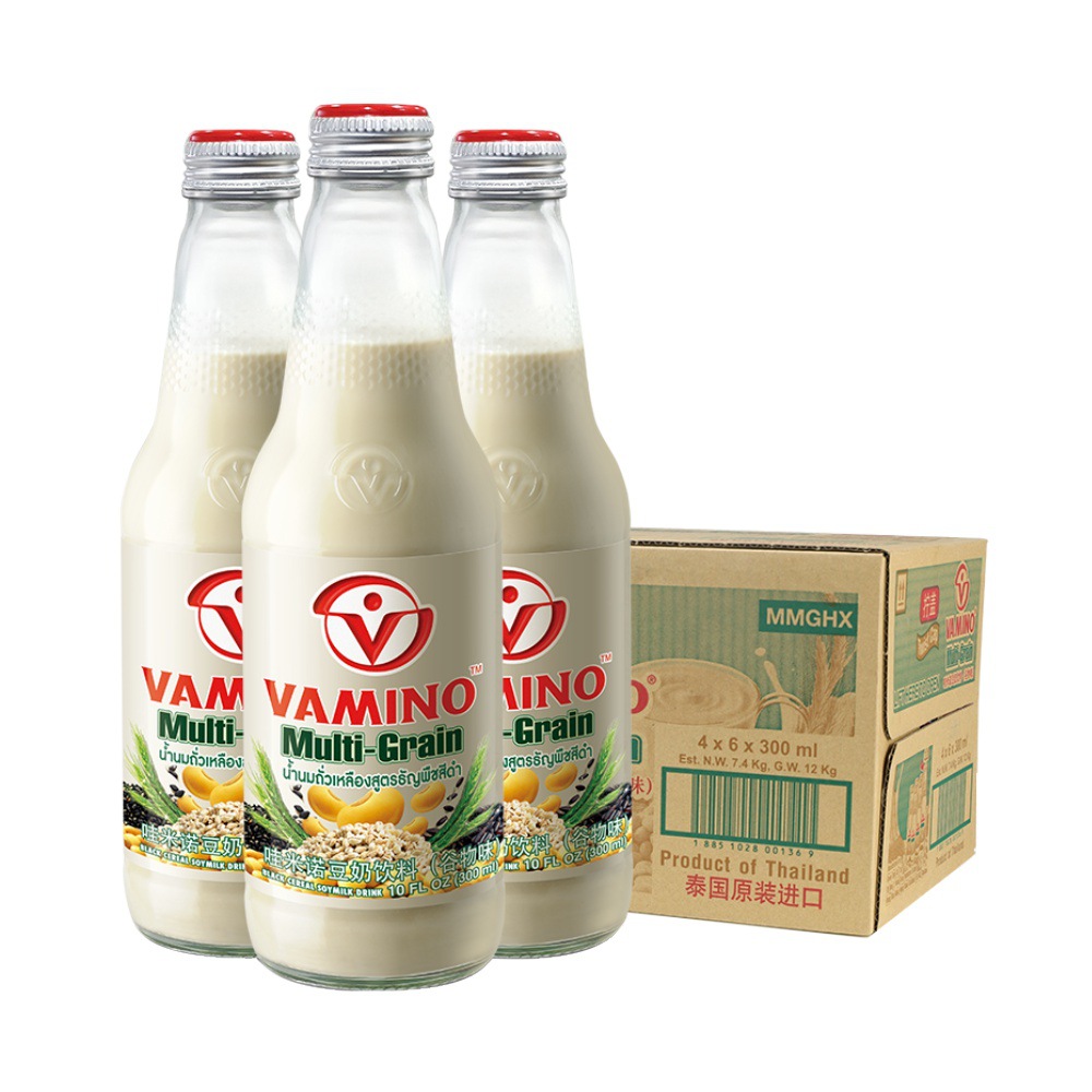 Thailand Imported Vamino Wakmino Soy Milk Beverage Breakfast Original Whole Soy Milk Bulk Wholesale Customs Inspection Complete