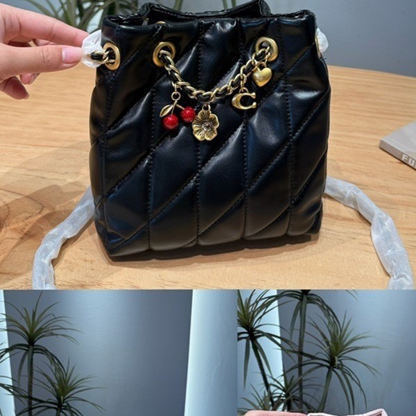 Cross-Border High-Quality 26 New Models Jade Small Lucky Bag Mini Quilted Chain Bucket Bag Single Shoulder Crossbody Tote Bag