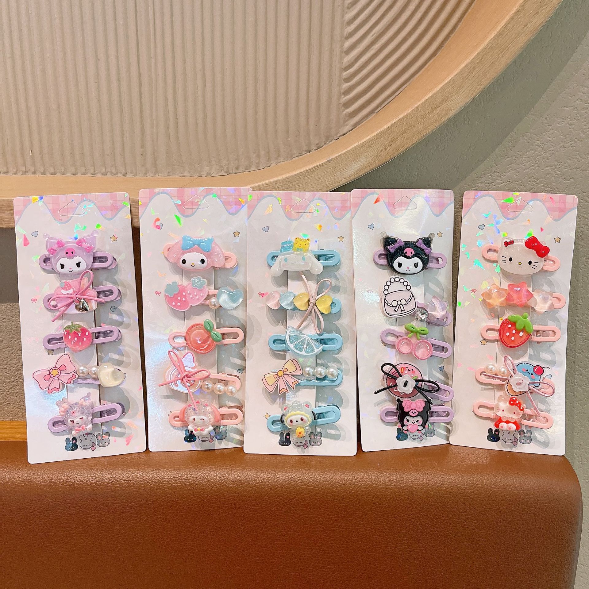 Niños lindos clips de cabello de dibujos animados nuevos clips de cabello de la ciudad de animales de la niña pequeña conejo policía clips de frisa al por mayor