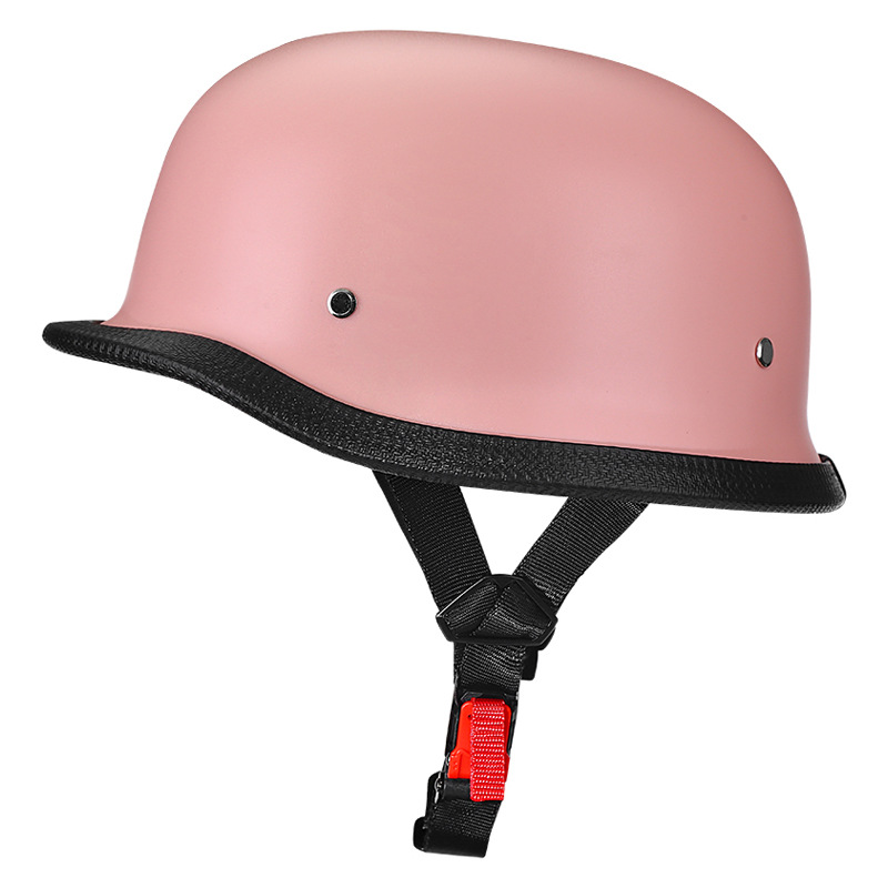 Motorcycle Electric Vehicle Helmet Abs Men's and Women's Half Helmet Japanese Retro Motorcycle Steel Helmet
