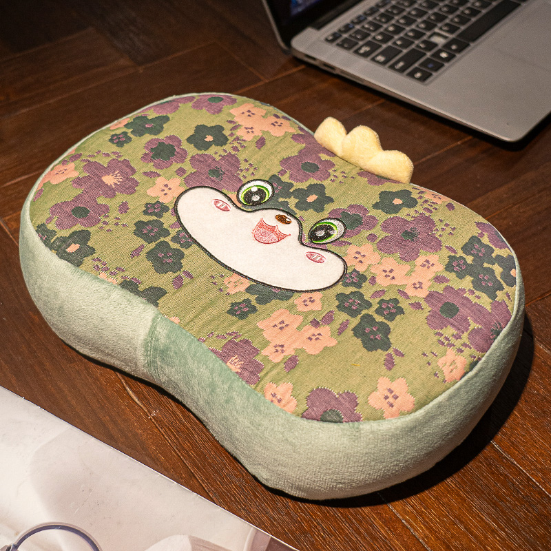 Almohada Lumbar de Espuma Viscoelástica y Seda de Hielo para Oficina
