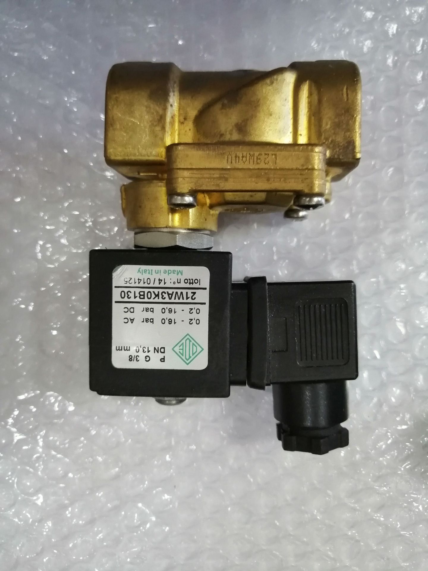 意大利ODE 电磁阀 21WA3K0V130 AC220V 38內接