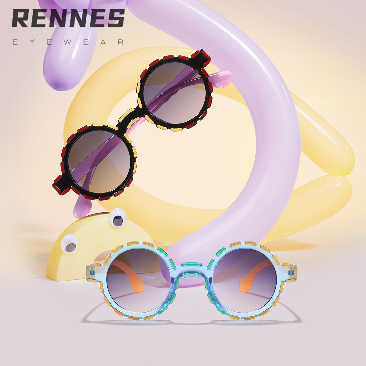 Gafas de sol de moda nuevas para niños al por mayor transfronterizas