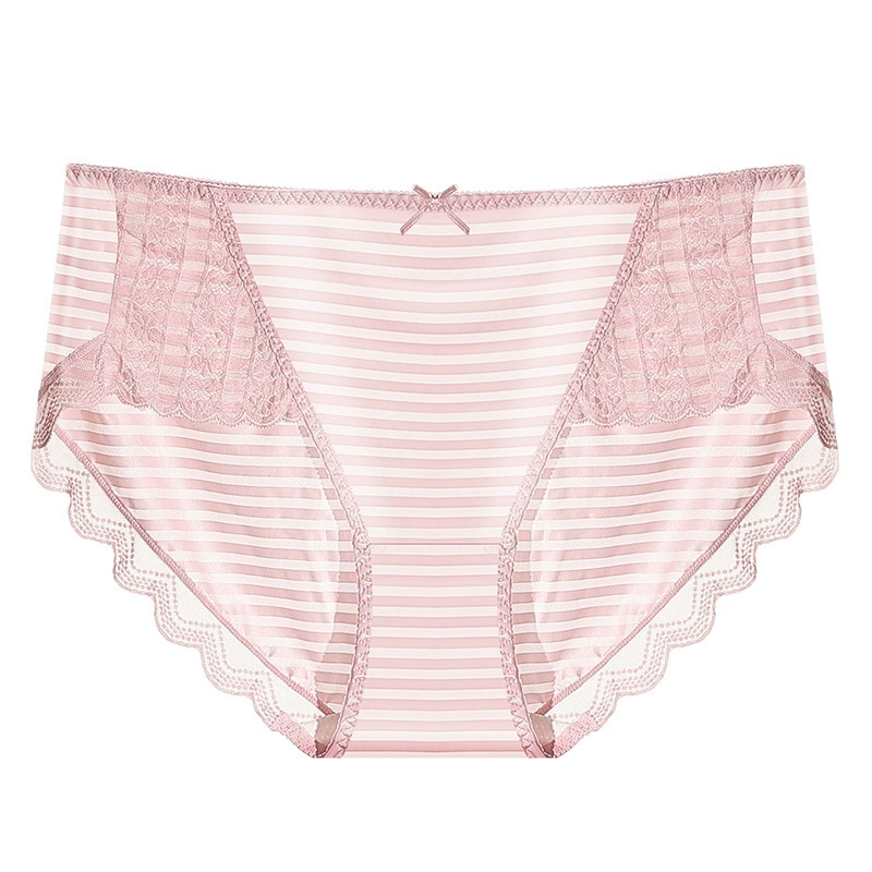 Underwear, trousers, cotton elite pants, for plus size ladies, mid rise
