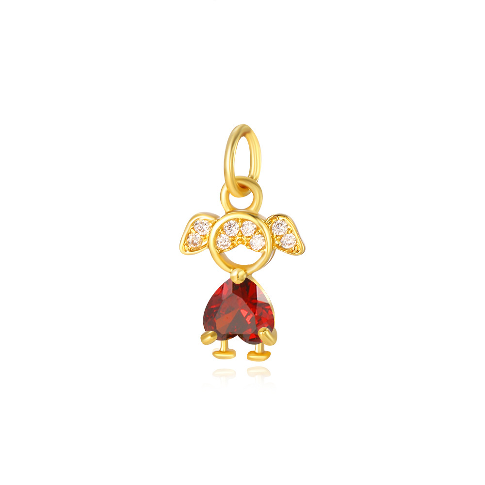 2g Weight Pendant Jewelry Making Type 8*18mm Jewelry Making Size Zircon Inlay Material DIY Jewelry Accessories Classification 1 Piece Quantity Copper Material Human Pattern Polished Finish Inlay Design Shiny, IG Style Style 1 Piece 8*18mm Copper Zircon Human Polished Pendant 5