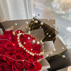 Floral Bouquet Crown Silver and Gold Pearl Crown Cake Decoration Queen Crown Baking Floral Art Accessory Wholesale