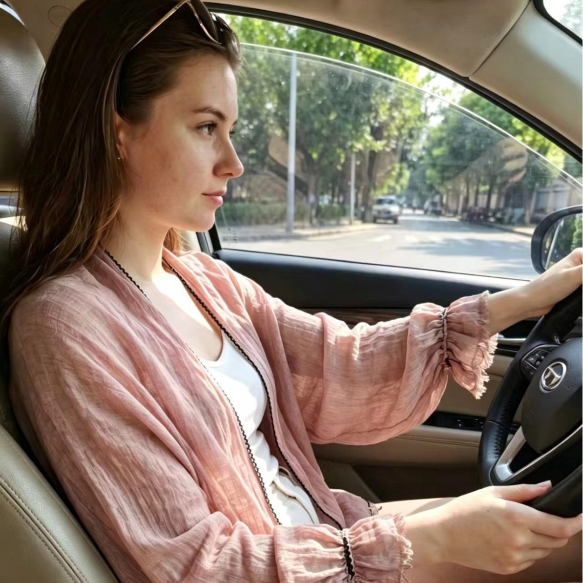Cross-border solid color ruffled thin long-sleeve lace shawl for women, summer outdoor sun protection loose-fitting cardigan