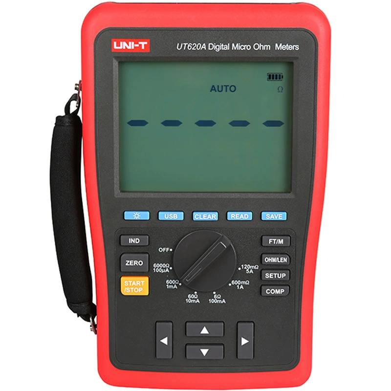 UNI-T Unilide Тестер постоянного тока с низким сопротивлением, четырехпроводной измерительный миллиомметр, микромомметр UT620A/620B/C